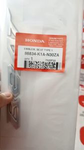 Emblem logo body Emblem Type 1 BeAT dan BeAT Street K1A (2020 - Sekarang) original honda 86834K1AN30ZA