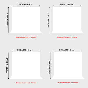 Pure white background cloth suitable for live streaming studio etc. Cleanable and reusable foldable easy to carry.