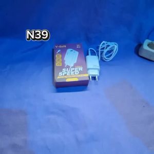 N39 ORIGINAL ADAPTOR V-GEN VGEN 5V 3A 20W PD USB MINI DUAL QC POWER CHARGER USB A TIPE TYPE C PD TRA
