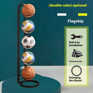 Basketball Storage Ring Basketball Storage Organizer Football Volleyball Rugby Ball Organizer Rack 3/4/5 Layer Cube Vertical