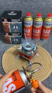 Bếp Gas Du Lịch Dã Ngoại Mini Xếp Gọn Có Dây Nối Bình Gas An Toàn Có Van Điều Chỉnh Gas Cao Cấp Dành Cho Phượt Thủ Cắm Trại Dã Ngoại An Toàn