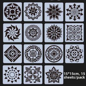 QUEZHOU | Mandala Stencil for DIY Wall Furniture Decor