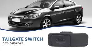 New Car Rear Trunk Tailgate Release Switch  Boot Hood Button Handle Black For Renault Fluence 2013- Megane II MK2 OEM 906061562R
