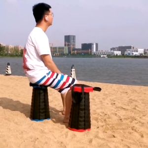 The Original Sabre Table/Stool Table Collapsible Small Folding Table and Chairs for Travel Camping Cooking Retractable