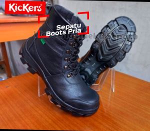 Sepatu Safety Boots Pria Ujung Besi - Sepatu Hiking - Sepatu Outdoor - Sepatu Kerja Lapangan - Sepatu Proyek - Sepatu Boots Safety Kickers Kulit