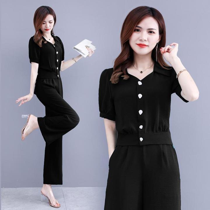 QIAOXIZI%20%7C%20Elegant%20and%20Youthful%20Summer%20Outfit%20for%20Mature%20Women%202%20Pieces%20Set%20-%20Image%203