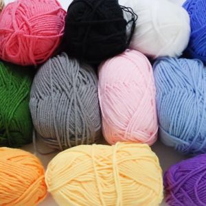 5 Ply 50g Milk Cotton Knitted Wool Homemade DIY Crochet Yarn Bouquet Flowers Material Fiber Knitting