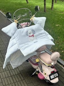 Thickened Fleece Electric Vehicle Windproof Cloth Winter Warm Waterproof Battery Car Universal Four Seasons New 2025