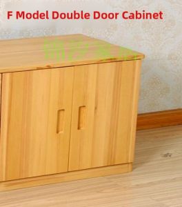 Rustic Solid Wood TV Cabinet for Bedroom Corner Storage Lowboy Console Table Living Room Kitchen Movable Customizable Furniture