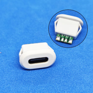1/2/5PCS Type-C 6Pin Panel Mount Female Socket Waterproof USB-C Charger Plug Dock Connector For Fast Charging & Power 