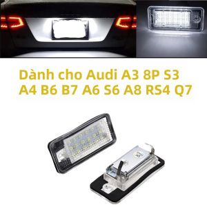 Đèn Biển Số Xe LED Audi A3 S3 A4 B6 B7 A6 S6 A8 RS4 Q7 Ánh Sáng Trắng Không Lỗi Tích Hợp Can-Bus Phụ Kiện Ô Tô 12V