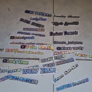 Cutting Stiker Custom Nama Anda Sendiri