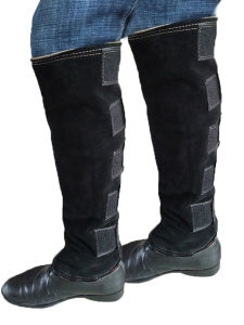 Outdoor Waterproof Leather Leg Protectors Anti-Dog-Bite Anti-Snake-Bite Mountain Climbing Training Dog Binding Leg Protection