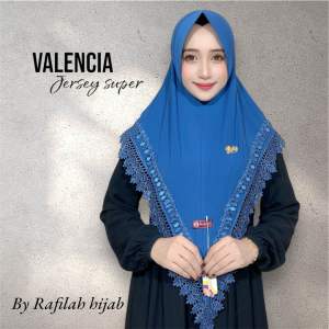 Jilbab Valencia renda senada pad antem by Rafilah hijab wanita muslim