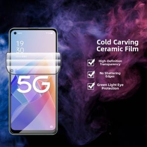 High Definition Ceramic Film for OPPO A93 A92 A91 A93S A97 A92S A95 Full Screen Adhesive Anti Blue Light Shock Resistant Fingerprint Proof Tempered Soft Film