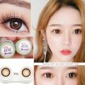 คอนแทคเลนส์ รุ่น Sakura สีเทา/ตาล Gray/Brown มีค่าสายตา (0.00)-(-10.00). 
