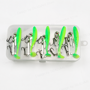 Hopeblaze T-Tail VIB Fishing Lure Dual Vibration System Removable Soft Tail 3 Holes Modes for Bass Pike Walleye Perch Trout
