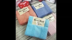 Set 3 cái Khăn mặt MONORED hàng xuất Nhật Kích thước: 34*34cm chất liệu 100% cotton dày dặn mềm mại