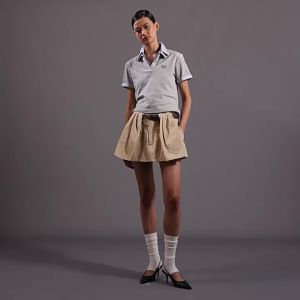 GOOD BAI | Chân Váy A-Line Ngắn Thêu Logo