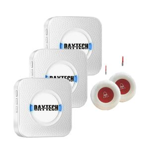 Wireless Caregiver Pager Wireless SOS Call Button Nurse Calling Alert Patient Help System for Home/Personal Elderly Patient Personal hospitals clinics(Hot Selling)
