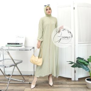 Gamis Hasana Crincle Air Flow Premium Busui Friendly Good Quality
