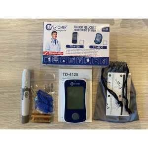 Máy đo đường huyết Clever Check chính hãng tặng kèm 25 que+bút+kim