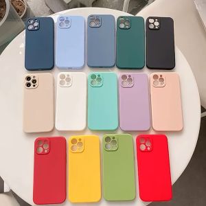 เคสTPUนิ่มสีพาสเทลคลุมกล้อง Realme 5 5i 6i 7i 8i 7 8 9 10 11 11X 12 Pro 5G C2 C3 C11 C12 C17 C55 C30S C21Y C15 C21Y C25Y C25s C35 C51 C53 C55 Narzo 20 30A 50 Pro 50A Prime XT