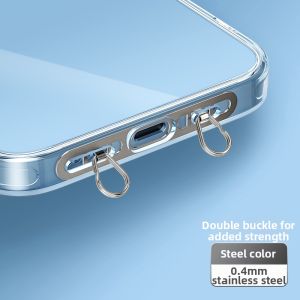 YINGYUE | Double-Buckle Ultra-Thin Premium Neck-Wrist Chain Connector Durable Anti-Loss Card Holder Mobile Phone Lanyard Clip