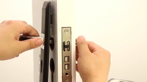 stainless steel locks Alloy Main Door Lock Set With Anti-theft Lock Core Silent Door knob Hardware