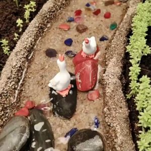 Simulation Cygnet Aquarium landscaping garden pond decoration creative resin animal knick-knacks