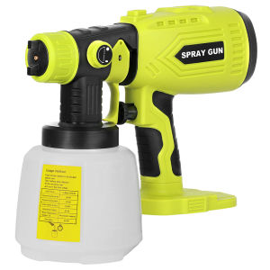 เครื่องพ่นสี HVLP ไร้สาย 200W สําหรับ Ryobi 18V ONE+ 4 หัวฉีด 3 รูปแบบ คอนเทนเนอร์ 1000ML ปืนสเปรย์มือถือ (ไม่มีแบตเตอรี่)