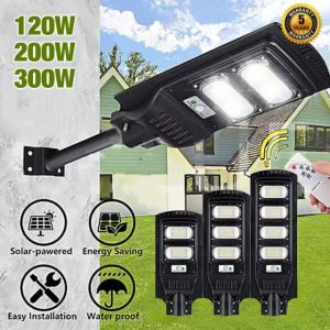 Solar Street Light 5 Year Warranty Outdoor Waterproof Solar Lights LED Flood Lamp With Remote 120W 200W 300W