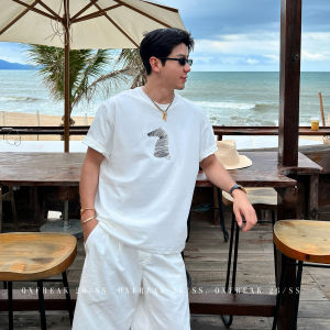 OXFREAK | Áo Thun Tay Ngắn Vẽ Phác Thảo Đường Nét Đậm