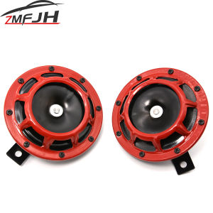Universal Red/Black Car Hella Super Loud Compact Electric Blast Tone Air Horn Kit 12V 115DB Horn For Motorcycle