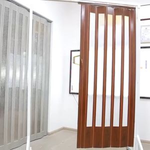 PVC folding door PVC sliding door Interior partition track door Kitchen door Bathroom door Accordion door Height can be cut