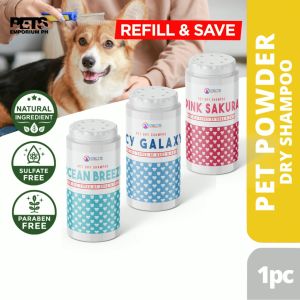 Pets Emporium PH: Natural Dry Powder Shampoo for Dogs & Cats - Flea Tick Defense Odor-Free Coat
