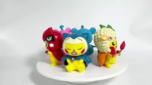 Bandai | Blind Box/Specified Pokemon Cartoon Cross-dressing Pikachu Snorlax Psyduck Gengar Anime Figure Toys Tabletop Ornaments