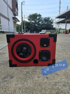 new ลำโพงบลูทูธ พร้อมฟัง ดอกเบส 6.5 ดอกกลาง 3 นิ้ว แหลม 2.5 นิ้ว วัสดุไม้MBF หุ้มpvc งานสวยขนาดพกพาสะดวก