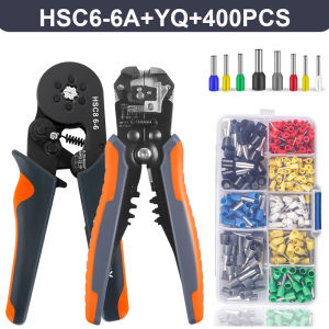 WOZOBUY Crimper Cable Cutter Adjustable Automatic Wire Stripper Multifunctional Stripping Crimping Pliers Terminal Hand Tool