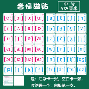 Magnetic English Phonics Card 48 Pieces Teaching Aids for Primary And Middle School Students Teachers English Language Learning Tools