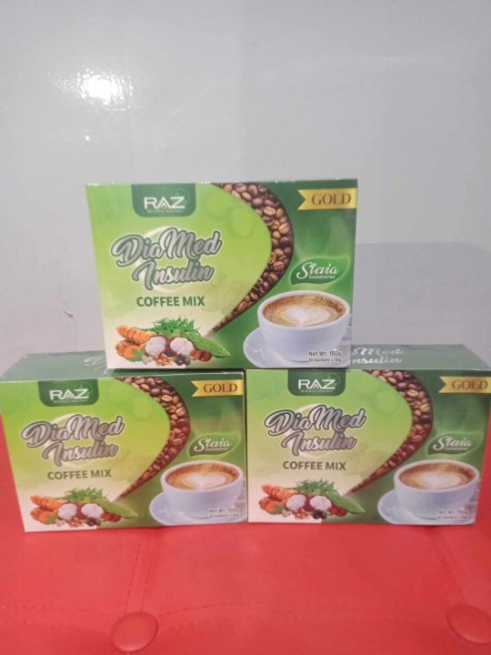 DiaMed Insulin Coffee Mix Stevia Sweetener 10 sachet Lazada PH