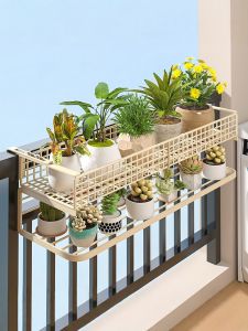 Hanging Flower Rack Window Balcony Organizer