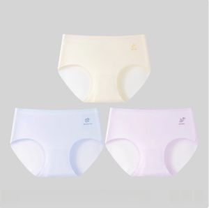 Miiow | Child-friendly No-rubber Band Underwear for Girls Cotton Anti-bacterial