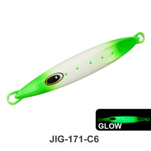 TEASER J171 Slow Pitch Jig Deep Sea Boat Fishing Metal Lure 150g–600g Glow-in-the-Dark Saltwater Jig Bait for Grouper & Amberja
