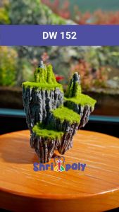 Aquarium Decoration Mountain Green Carpet Ladder Scape
