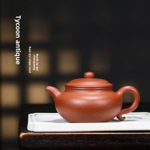 CANGHUTIANXIA | Handmade Household Slope Clay Retro Purple Sand Teapot
