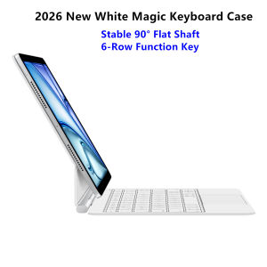 AJIUYU | Ultra Thin Magic Keyboard for iPad Pro 11 Air 11 M3/M2 Pro 12.9 Pro 13 Pad A16 Floating Folio Flat Shaft Multi-Touch Trackpad