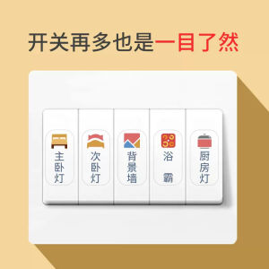 Light Switch Logo Sticker For Home Hyundai Minimalist Non-Luminous Transparent Label Electric Meter Box Panel Switch Decoration Sticker