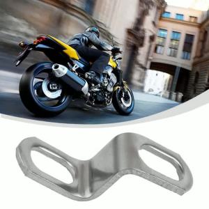 OUHOE | 1/2/3PCS Z/L-Shaped Motorcycle Modification Exhausts Pipe Clamps Motorcycle Exhaust Pipe Bracket Stainless Steel Fixed Bracket
