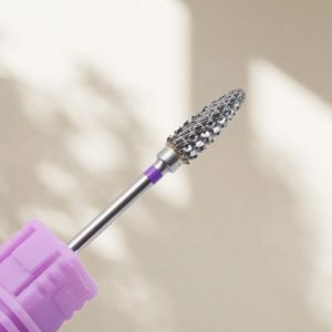 1Pcs 5mm Purple Carbide Nail Drill Bit 3/32" Milling Cutter For Manicure Rotary Burr Nail Bits Electric Drill Accessories Tool